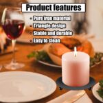8 PCS Iron Plate Candle Holder,Candle Stand for LED & Wax Candles,Black Candle H... - Image 5