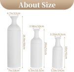 Sziqiqi White Tall Floor Vase: Large Ribbed Metal Vases 27/20/16in for Living Ro... - Image 6
