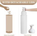 Sziqiqi White Tall Floor Vase: Large Ribbed Metal Vases 27/20/16in for Living Ro... - Image 7