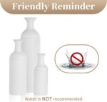 Sziqiqi White Tall Floor Vase: Large Ribbed Metal Vases 27/20/16in for Living Ro... - Image 8