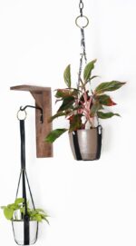 Genuine Leather Plant Hanger + Pot | Minimalist Hanging Planter | Modern Indoor/... - Image 3