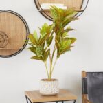 Deco 79 Faux Foliage Crotons Artificial Plant with Realistic Leaves and Floral P... - Image 6