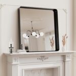 Koonmi Black Bathroom Mirror for Wall, 30x30 Inch Matte Metal Deep Framed Rounde... - Image 3