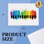 ESRICH Canvas Boards for Painting, 5 Pack Canvases for Painting 8x10 Cotton Prim... - Image 3