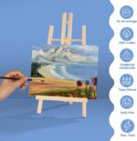 ESRICH Canvas Boards for Painting, 5 Pack Canvases for Painting 8x10 Cotton Prim... - Image 4