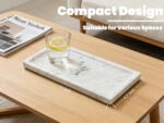 Marble Tray, Stone Bathroom Tray for countertop, Small White Marble Vanity Tray ... - Image 4