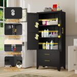 GAIOUS Steel Pantry Cabinet, 71" Metal Storage Cabinets with 2 Doors, 2 Adjustab... - Image 5