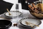 Excelsa Monochrome 18-Piece Porcelain and Ceramic Stoneware Dinner Set - Image 7