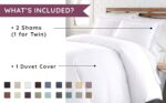 Pure Mulberry Silk 22 Momme Duvet Cover Set - 3 Piece Set - Queen White Solid - ... - Image 3