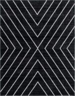 SAFAVIEH Area Rug 8x10 - Adirondack Collection - Large - Black & Light Grey, Mod... - Image 3