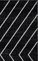 SAFAVIEH Area Rug 8x10 - Adirondack Collection - Large - Black & Light Grey, Mod... - Image 4