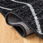 SAFAVIEH Area Rug 8x10 - Adirondack Collection - Large - Black & Light Grey, Mod... - Image 6