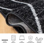 SAFAVIEH Area Rug 8x10 - Adirondack Collection - Large - Black & Light Grey, Mod... - Image 7