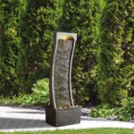 Teamson Home 38.5" Modern Curved Outdoor Water Fountain – Freestanding Floor Gar... - Image 4