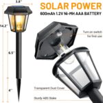 Solar Pathway Lights Outdoor 8 Pack Solar Lights Outdoor Waterproof with 3000K T... - Image 3