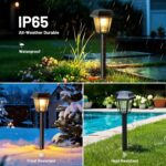 Solar Pathway Lights Outdoor 8 Pack Solar Lights Outdoor Waterproof with 3000K T... - Image 6