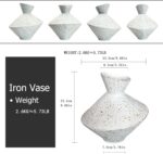 Cast Iron Decorative Vase, Dried Flower Rustic Vases, Wabi Sabi Vase for Modern ... - Image 5