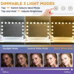 M MIVONDA Hollywood Vanity Mirror with Dimmable 15LED Bulbs Lights 3 Lighting Mo... - Image 4