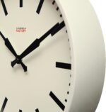 Cloudnola White Metal Station Wall Clock, Designer Clock, 18 inch Diameter, Mode... - Image 3
