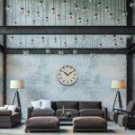 Cloudnola White Metal Station Wall Clock, Designer Clock, 18 inch Diameter, Mode... - Image 5