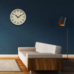 Cloudnola White Metal Station Wall Clock, Designer Clock, 18 inch Diameter, Mode... - Image 8