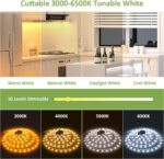 NOVOSTELLA 20ft Tunable White LED Strip Light kit Dimmable 3000K-6500K 24V LED T... - Image 4