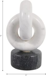 Decorative Marble Link Sculpture for Home or Living Room Decor - Stylish Bathroo... - Image 5