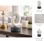 Decorative Marble Link Sculpture for Home or Living Room Decor - Stylish Bathroo... - Image 6