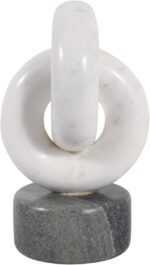 Decorative Marble Link Sculpture for Home or Living Room Decor - Stylish Bathroo... - Image 7