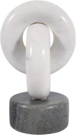 Decorative Marble Link Sculpture for Home or Living Room Decor - Stylish Bathroo... - Image 8