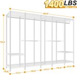 Ulif H50 Extra Large Clothes Rack, Heavy Duty Garment Rack, Freestanding Portabl... - Image 5