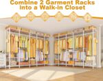 Ulif H50 Extra Large Clothes Rack, Heavy Duty Garment Rack, Freestanding Portabl... - Image 6