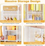 Ulif H50 Extra Large Clothes Rack, Heavy Duty Garment Rack, Freestanding Portabl... - Image 7