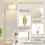 Nintiue Upgraded Modern Arc Dimmable Tall Standing Floor Lamp with Marble Base &... - Image 4