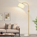 Nintiue Upgraded Modern Arc Dimmable Tall Standing Floor Lamp with Marble Base &... - Image 6