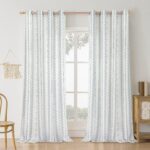 BGment Navy Blue Vintage Floral French Country Curtains 96 Inch Length for Livin... - Image 10