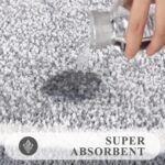 Pauwer Bathroom Rug Set 3 Piece, Non-Slip Absorbent Bath Mats, Microfiber Soft, ... - Image 6