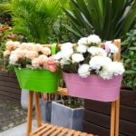 RIOGOO Flower Pots Metal Iron Hanging Flower Pots Garden Pots Balcony Planters M... - Image 7