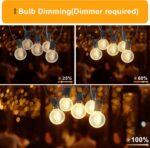OHLUX Outdoor String Lights, 55FT Shatterproof LED Patio Lights with 26 Dimmable... - Image 5
