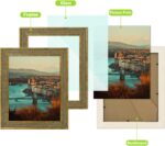 Golden State Art, 8X10 Ornate Finish Photo Frame, Distressed Gold Color, Real Gl... - Image 4