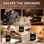 Men’s Candle Set for Men, 4 Pack Masculine Scented Candles – Vintage Leather, Sm... - Image 7