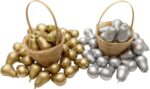 20 Mix Gold Silver Pear Garden Display Minimal Decoration, Glod - Image 3