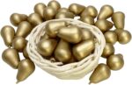20 Mix Gold Silver Pear Garden Display Minimal Decoration, Glod - Image 4