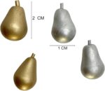 20 Mix Gold Silver Pear Garden Display Minimal Decoration, Glod - Image 5