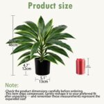 Oairse Artificial Plants Indoor with Pot, 18.1" Fake Potted Plants Medium Artifi... - Image 4