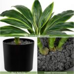 Oairse Artificial Plants Indoor with Pot, 18.1" Fake Potted Plants Medium Artifi... - Image 9