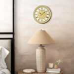 SEIKO QXA835GRH Wide Band Non Ticking Wall Clock, Gold, 14.5 Inch - Image 5
