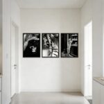3 Pcs Framed Black and White Cheetah Canvas Wall Art Vintage Trendy Leopard Fash... - Image 7