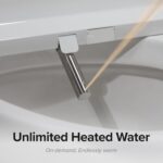 SmartBidet® SB-1200 Luxury Advanced Electric Smart Bidet Elongated White Toilet ... - Image 4