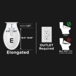 SmartBidet® SB-1200 Luxury Advanced Electric Smart Bidet Elongated White Toilet ... - Image 14